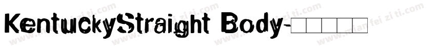 KentuckyStraight Body字体转换